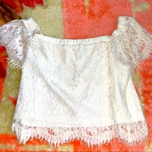 Lace off the shoulder top